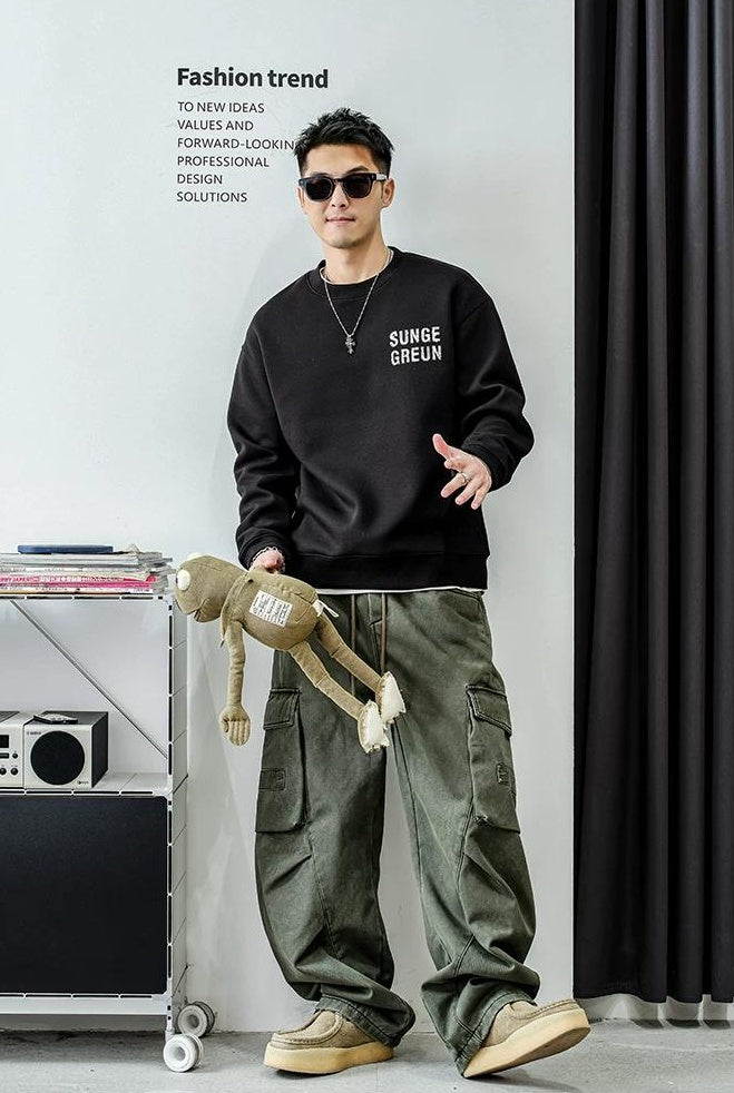 カジュアル フリース セーター トップ