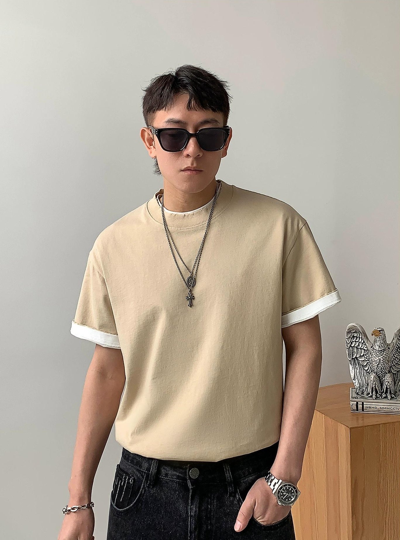 Cotton Casual Short-Sleeve T-Shirt