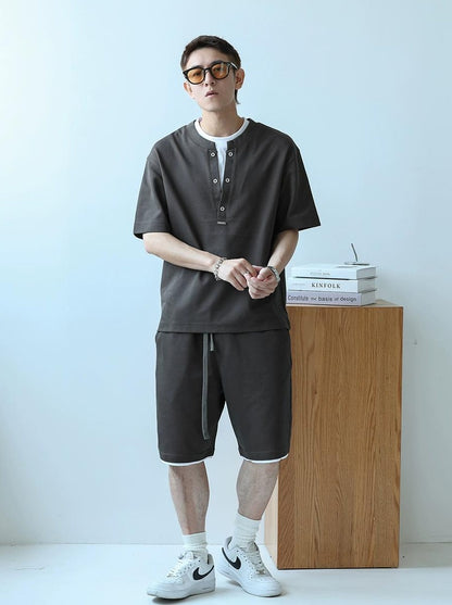 Summer Leisure T-Shirt & Shorts Set