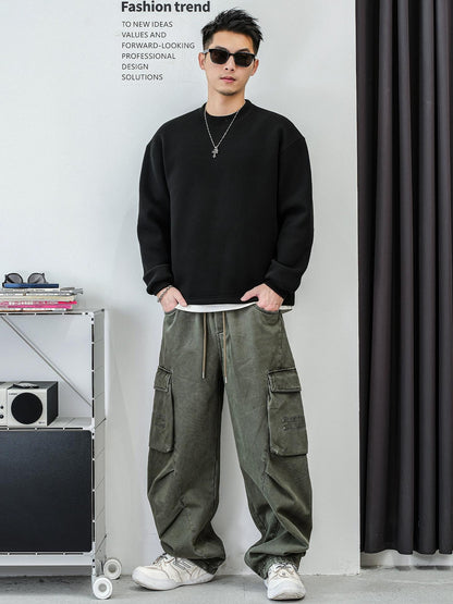 テクスチャードフリースセータートップ