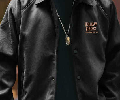 レトロスエードベースボールジャケット