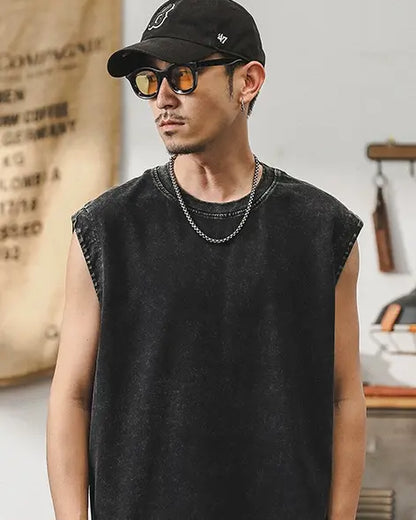 Vintage Sleeveless Workout Tee
