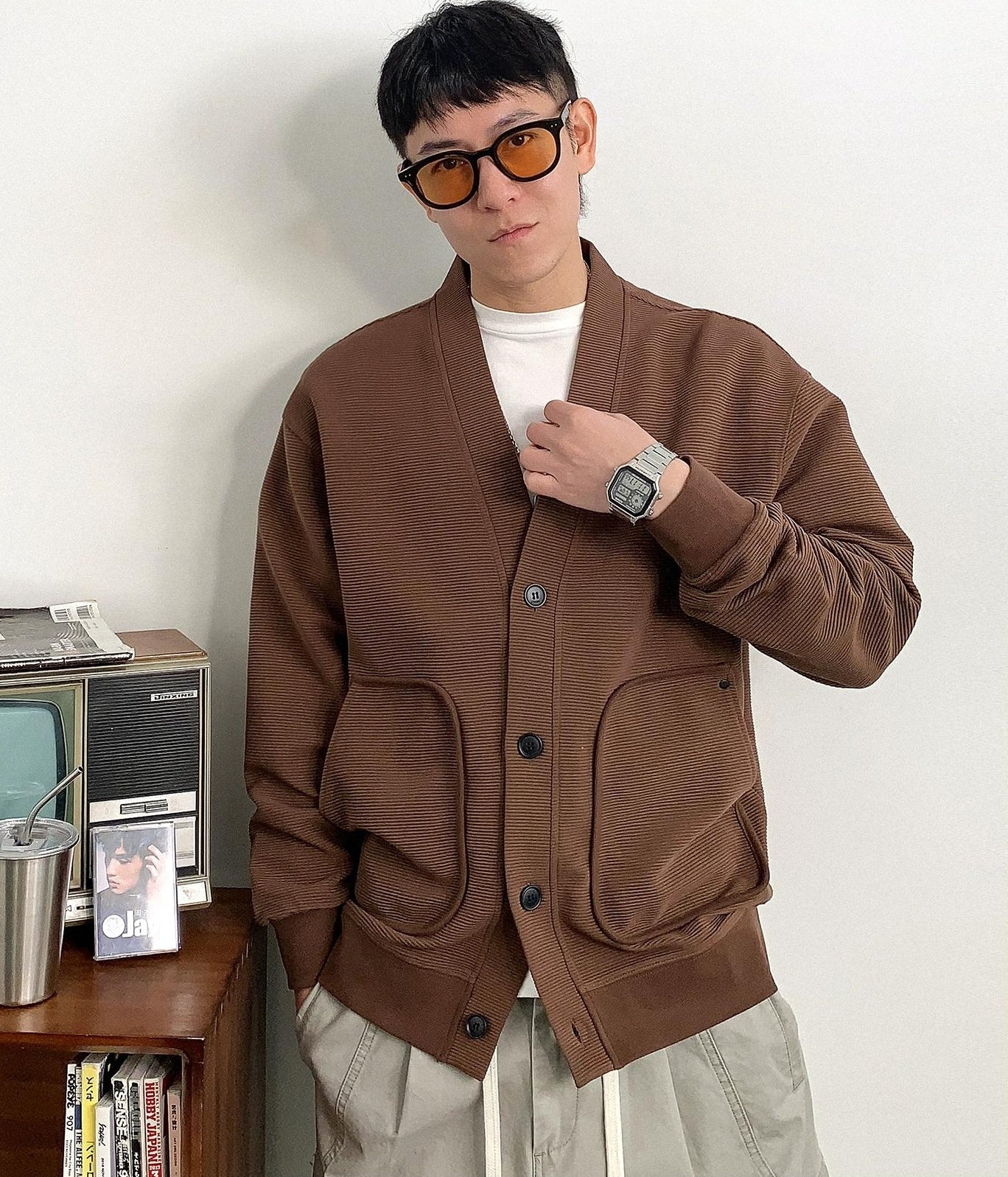Lang V-Neck Cardigan