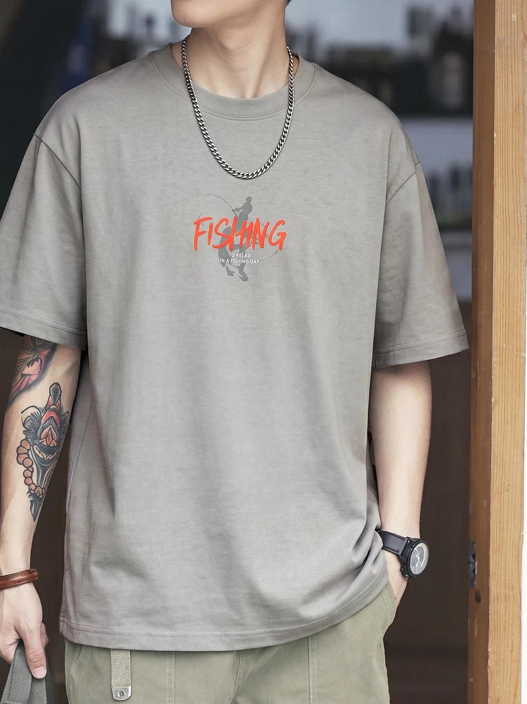 レトロ ウォッシュ プリント Tシャツ