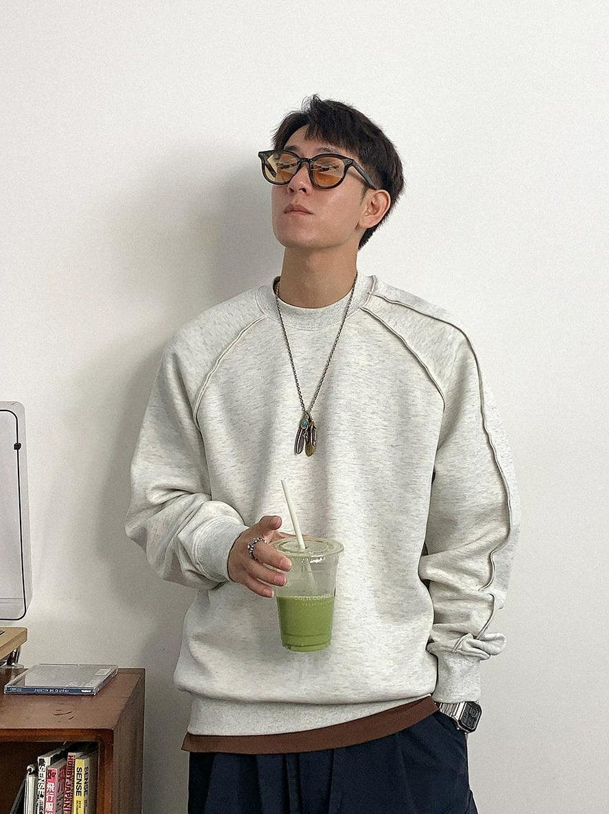 Casual Solid Color Sweatshirt