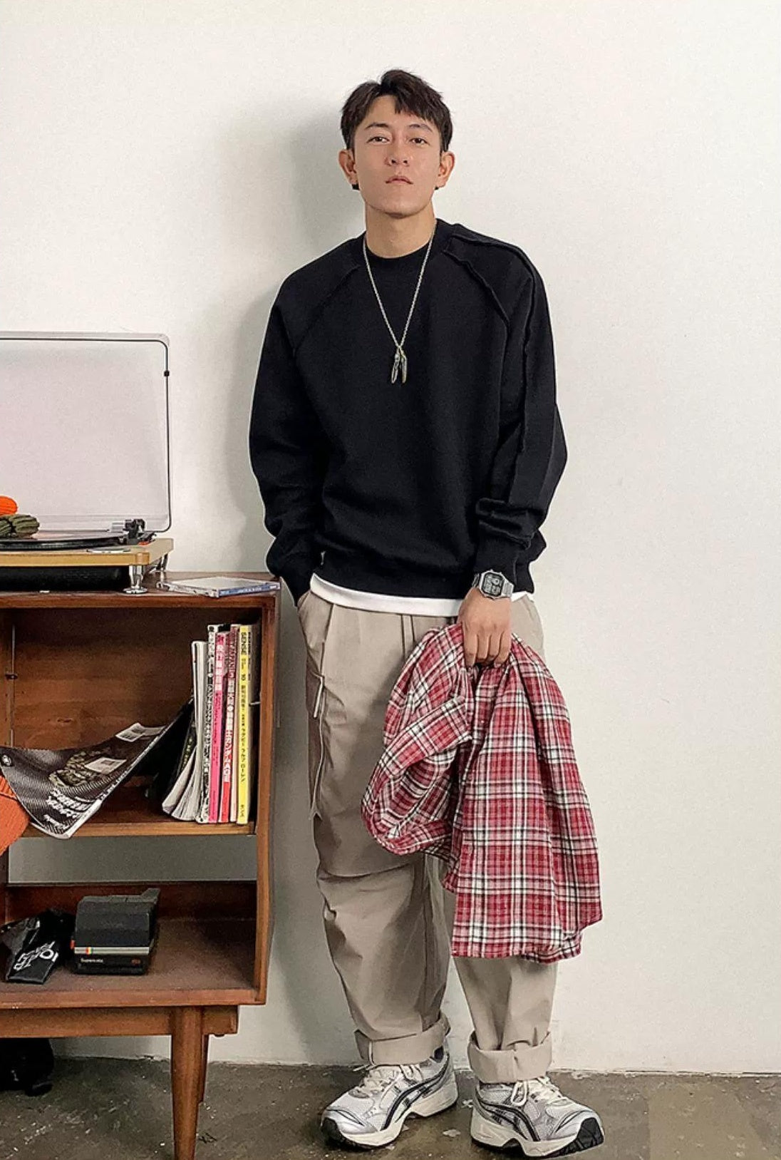 Casual Solid Color Sweatshirt