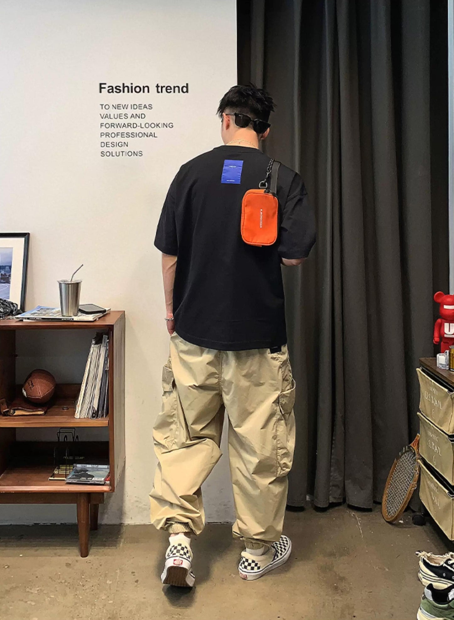 ルーズコットンプラントTシャツ