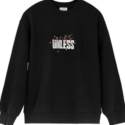 グラフィティスタイルプルオーバーセーター