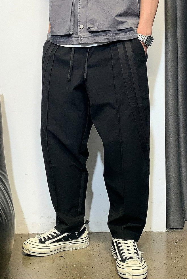 Striped Splicing Casual Pants