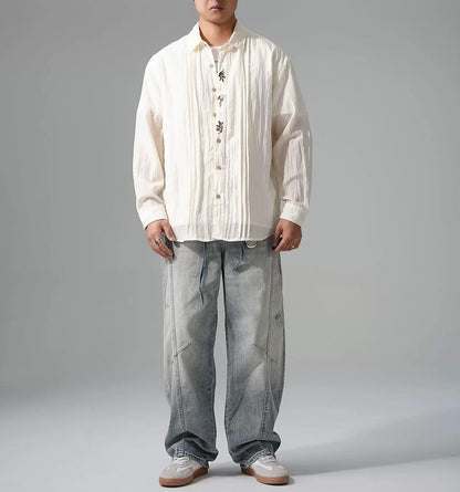 アメリカン・ルーズ・ラペル・シャツ