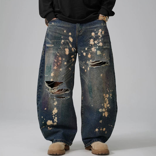 ヴィンテージ グラフィティ ワイドジーンズ