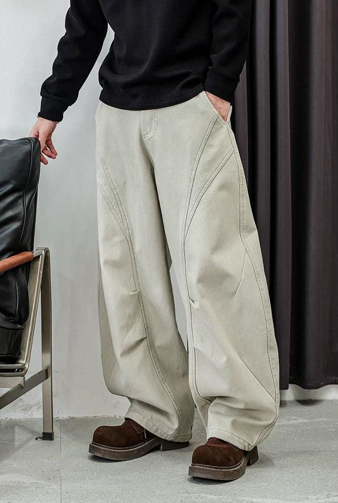カジュアルストレートパンツ　フォーオータム