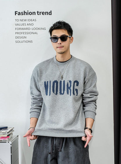 フリースレタードセーター　トップ