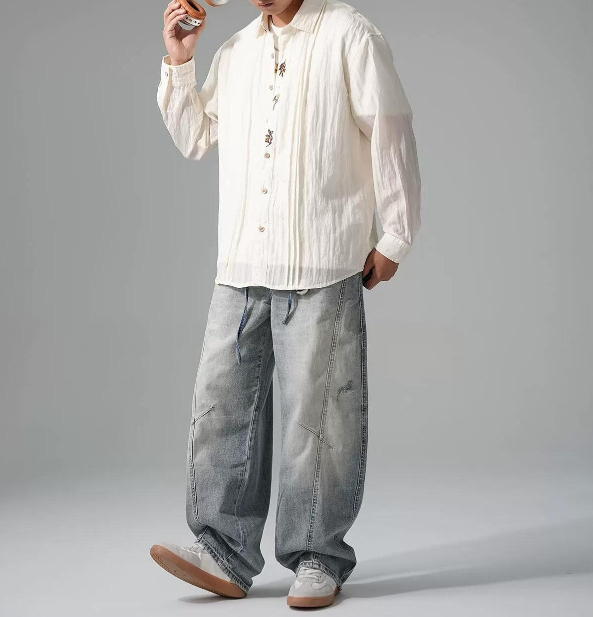 アメリカン・ルーズ・ラペル・シャツ