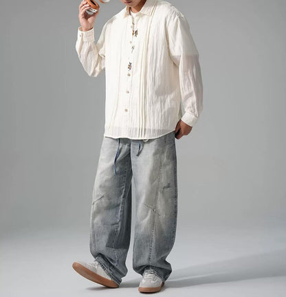 アメリカン・ルーズ・ラペル・シャツ