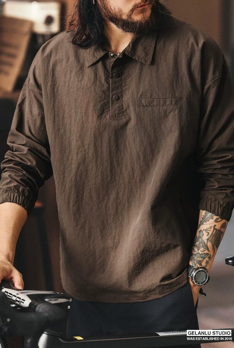 レトロシルクポロシャツ