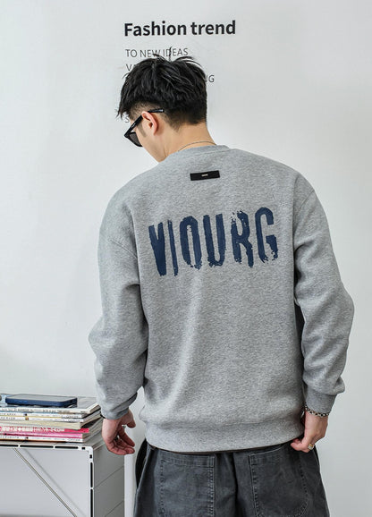 フリースレタードセーター　トップ