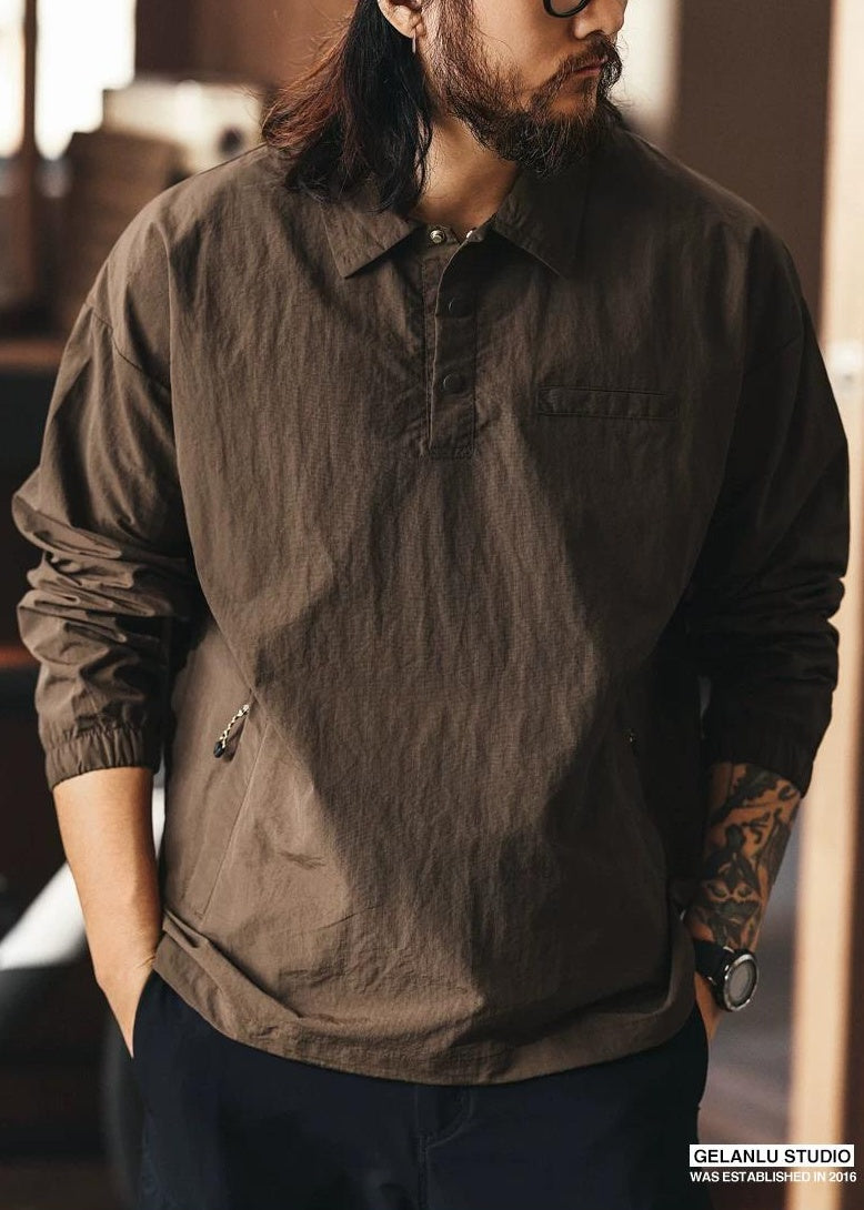 レトロシルクポロシャツ