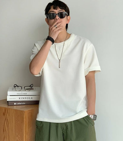 Casual Solid Color T-Shirt