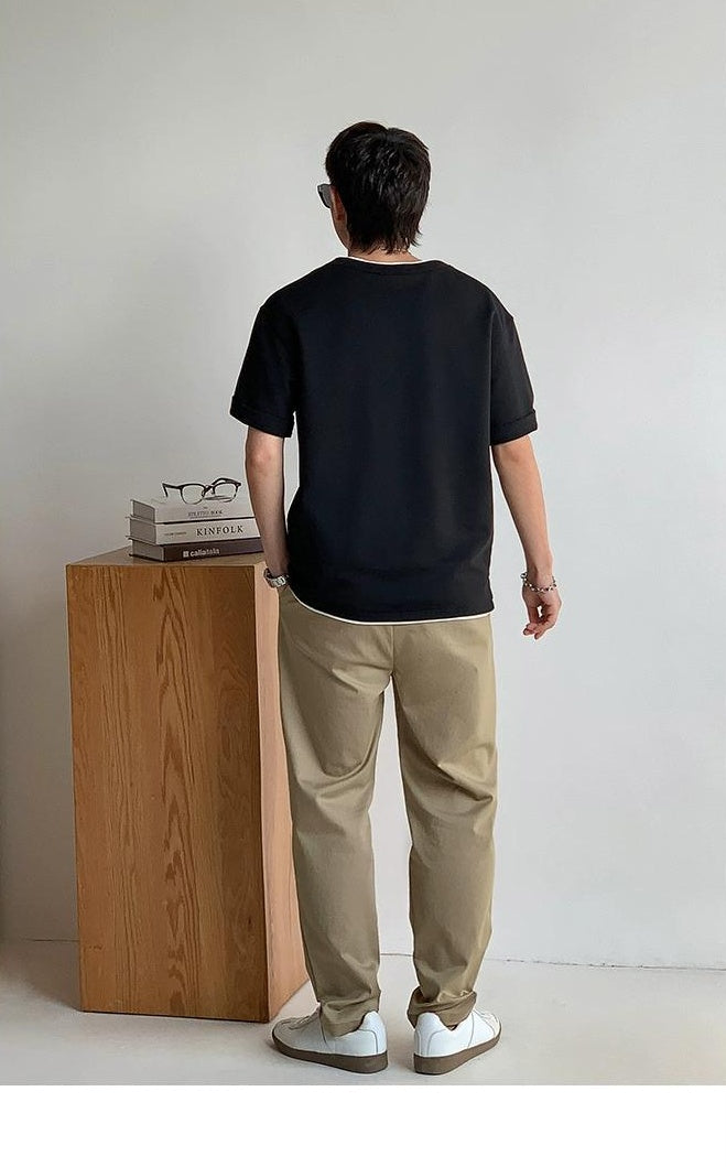 Casual Solid Color T-Shirt