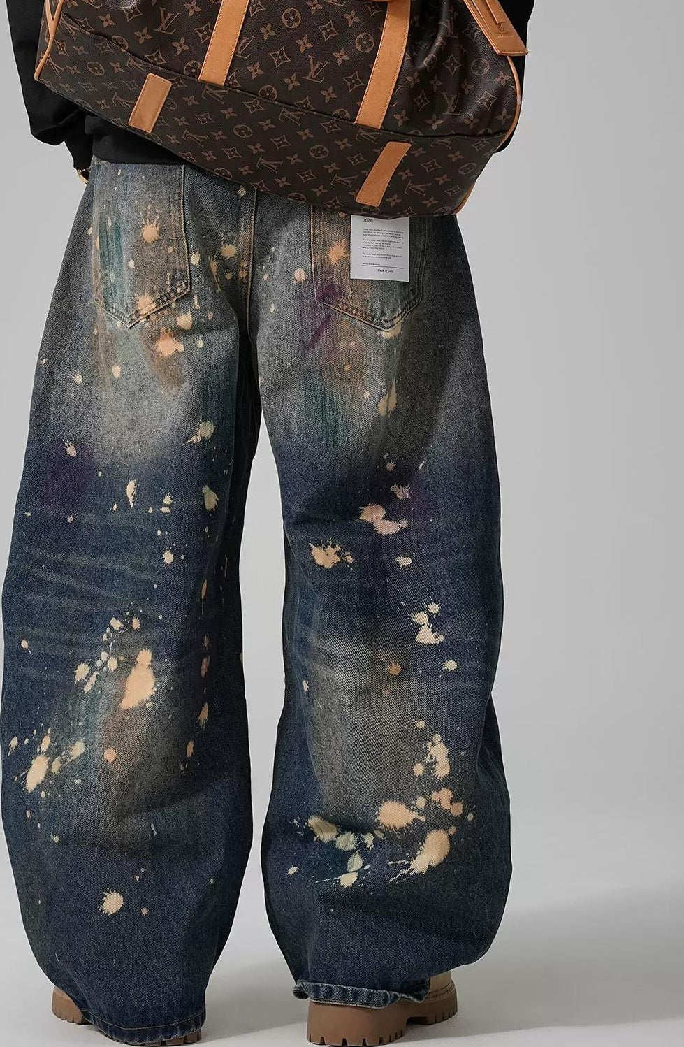 ヴィンテージ グラフィティ ワイドジーンズ