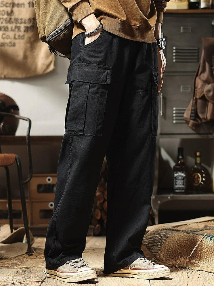 ワイドレッグマルチポケットパンツ