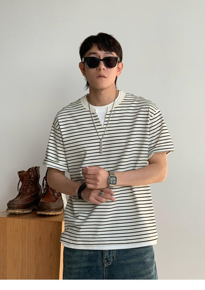 Striped Loose Fit Summer Tee