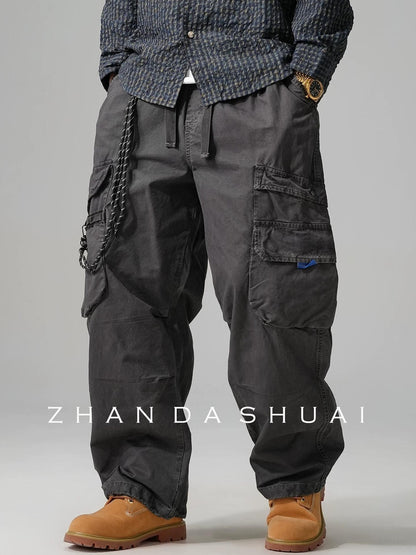 Wide-Leg Work Pants