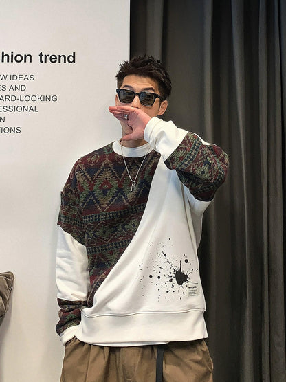 Casual Plus Size Crew Neck Sweater