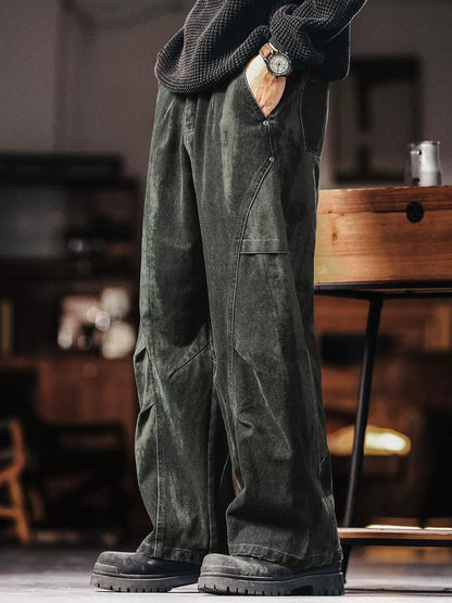 Retro Wide Leg Cargo Pants