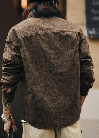 カジュアルバンブーコットンシャツ