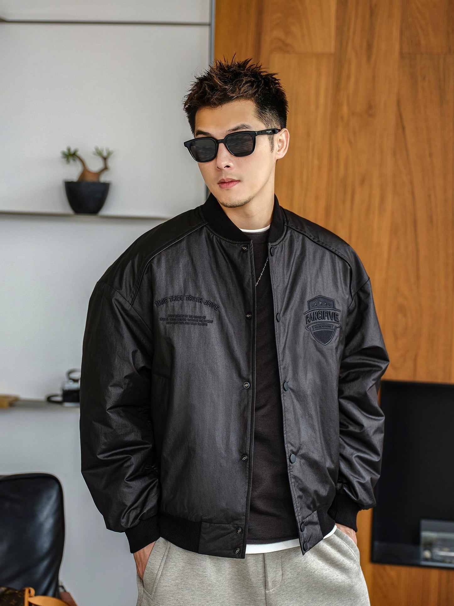 Urban Black Cotton Jacket