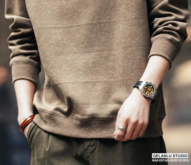 Retro tie-dye sweater shirt