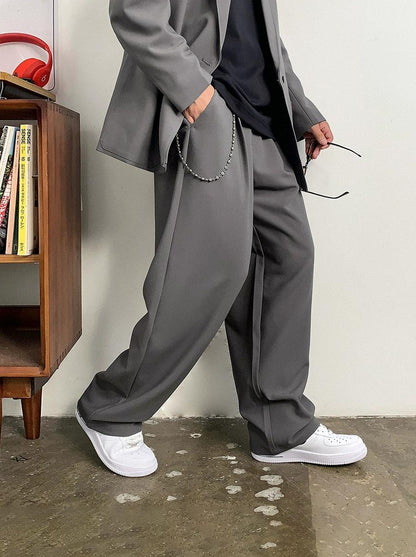 カジュアルルーズストレートパンツ
