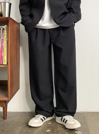 ビッグサイズドレープカジュアルパンツ