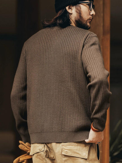 レトロストライプニットセーター