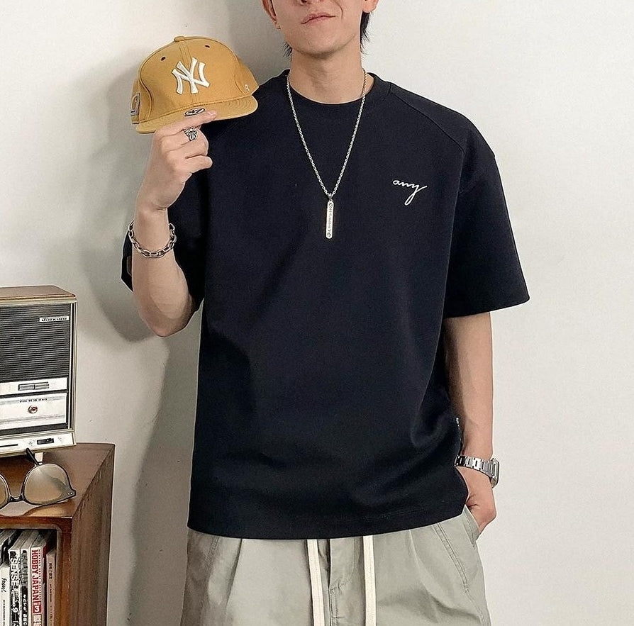 ヘビー刺繍ショートスリーブTシャツ