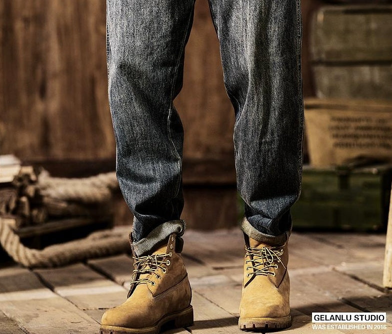 ヴィンテージカジュアルルーズジーンズ