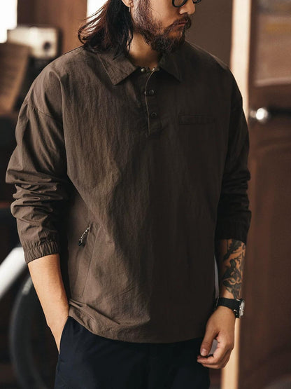 レトロシルクポロシャツ