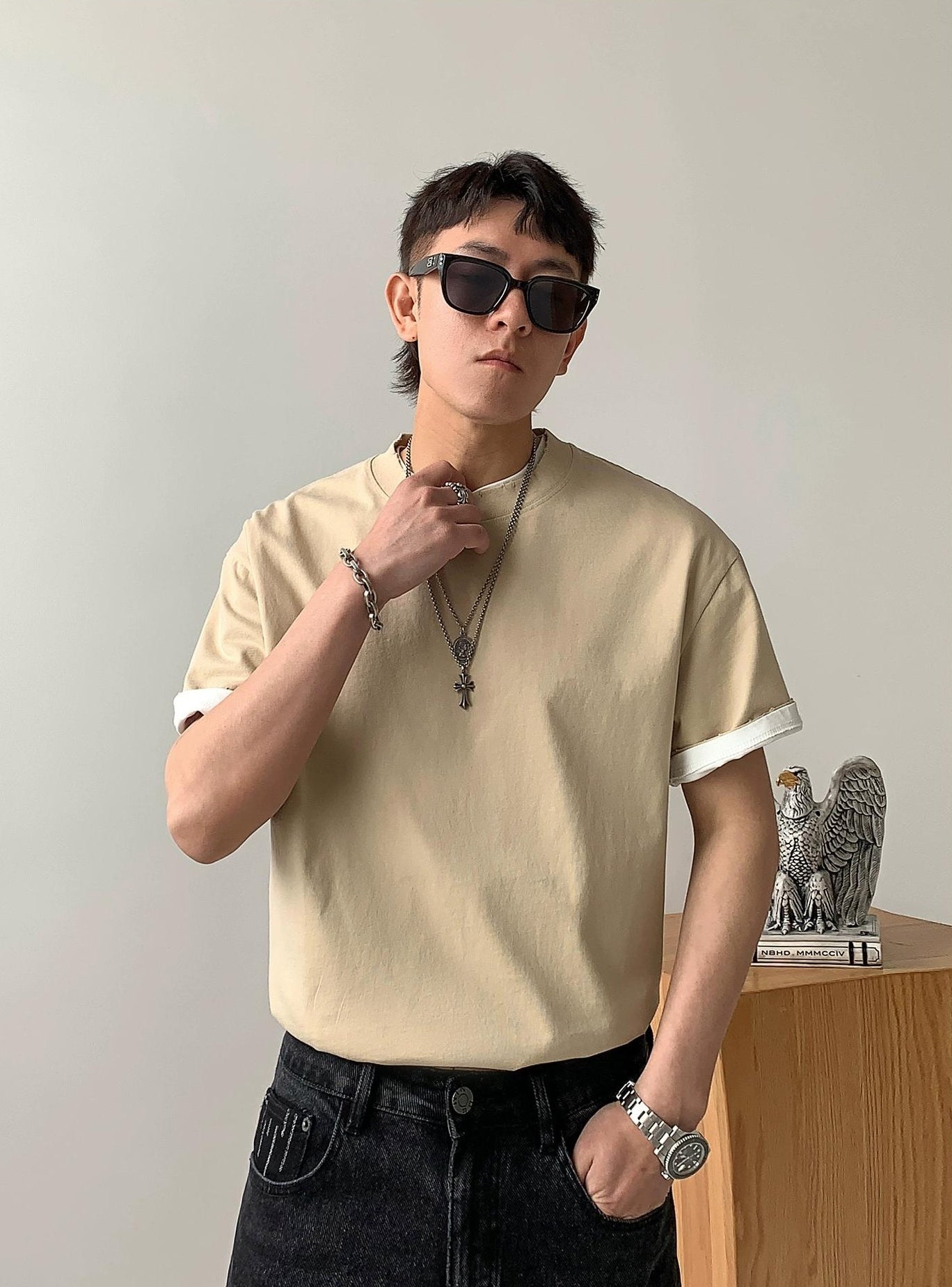 Cotton Casual Short-Sleeve T-Shirt