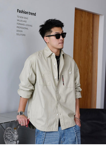 Retro Red Rope Long Sleeve Shirt