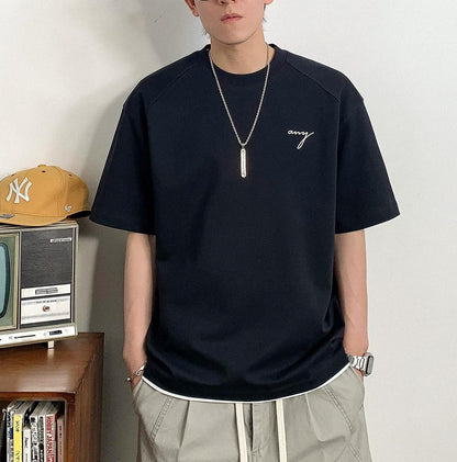 ヘビー刺繍ショートスリーブTシャツ