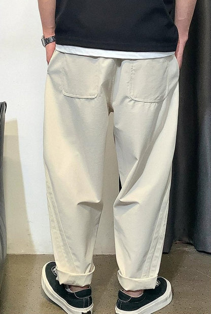 Striped Splicing Casual Pants