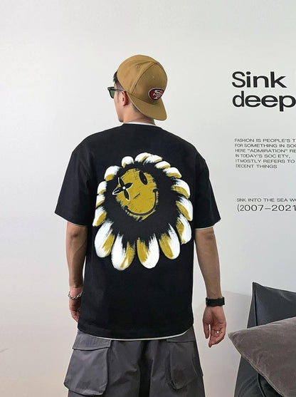 Heavyweight Flower Smiley T-Shirt
