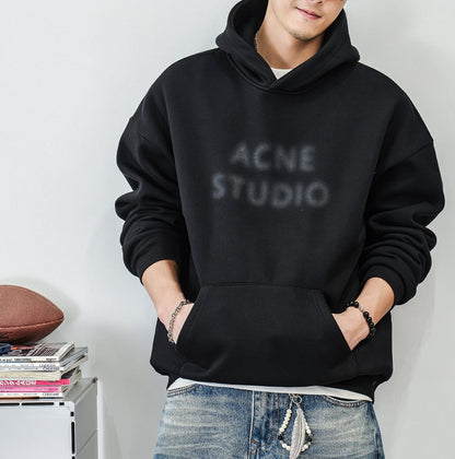 Fleece hooded jacket