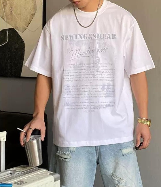 サマー カジュアル ギャングスタ Tシャツ