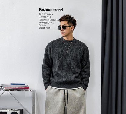 ツイストパターンニットジャンパー