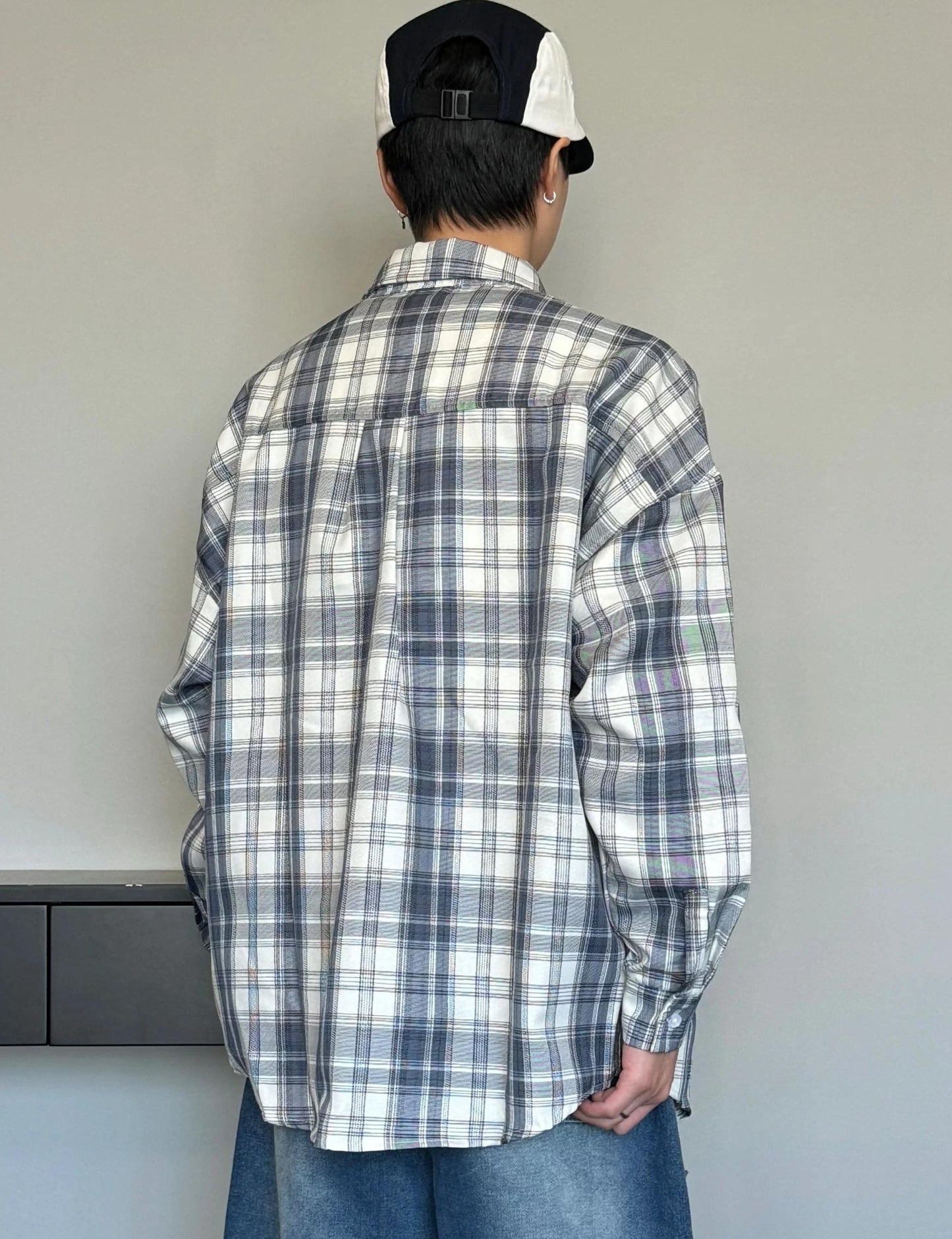 レトロチェックシャツジャケット