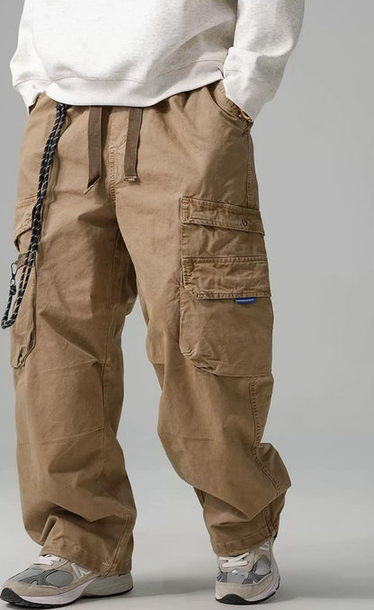 Wide-Leg Work Pants