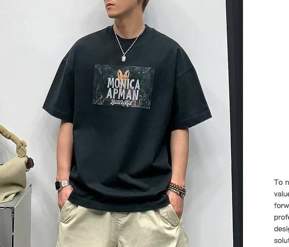 サマー ルーズ ヘビーコットン Tシャツ